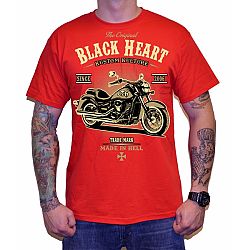 BLACK HEART Harley Red červená - M