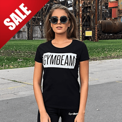 Dámské tričko Box Logo Black White - GymBeam