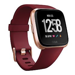 Fitbit Versa Merlot Band/Rose Gold Case