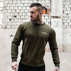 Mikina Basic Military Green White - GymBeam