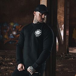 Mikina The Best Version Black - GymBeam
