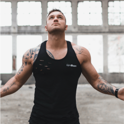 Tílko Ripped Tank Top Black - GymBeam