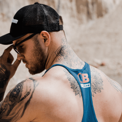 Tílko Stringer Dark Blue - GymBeam