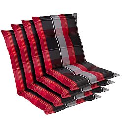 Blumfeldt Prato, čalouněná podložka, podložka na židli, podložka na nižší polohovací křeslo, na zahradní židli, polyester, 50 x 100 x 8 cm, 4x čalounění