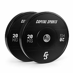 Capital Sports Elongate 2020, kotouče, 2x 20 kg, tvrdá guma, 50,4 mm
