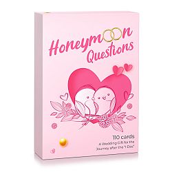 Spielehelden Honeymoon Questions, Karetní hra, Více než 100 otázek v angličtině, Dárková krabička