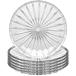 Altom Sada mělkých skleněných talířů Venus 25 cm, 6 ks