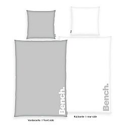 Bench Bavlněné povlečení šedo-bílá, 140 x 200 cm, 70 x 90 cm