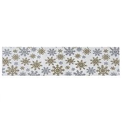 Dakls Běhoun Snowflakes bílá, 33 x 140 cm