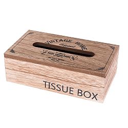 Dřevěný box na kapesníky TISSUE, 25 x 14 x 8 cm