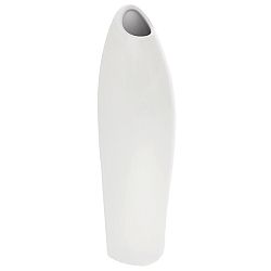 Keramická váza Tonja, bílá, 11 x 35 x 9 cm