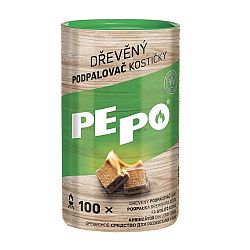 PE-PO dřevěný podpalovač kostičky 100ks 2068926