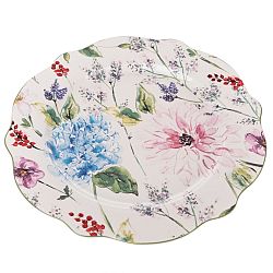 Porcelánový mělký talíř Flower Garden, 27 cm