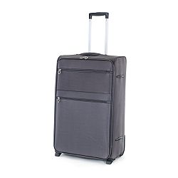 Pretty UP Cestovní textilní kufr TEX15 L, šedá