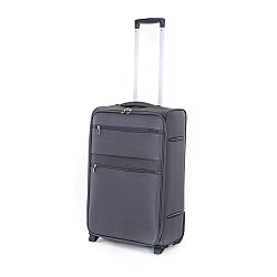 Pretty UP Cestovní textilní kufr TEX15 M, šedá
