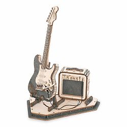 RoboTime 3D dřevěné puzzle Elektrická kytara