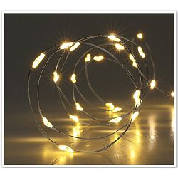 Světelný drát Silver lights 80 LED, teplá bílá, 395 cm