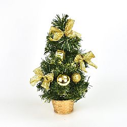 Vánoční stromek zdobený Lisa zlatá, 30 cm
