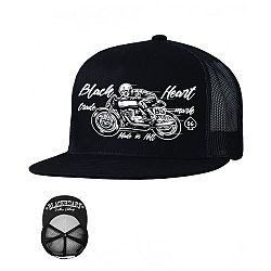 BLACK HEART Vintage Trucker černá
